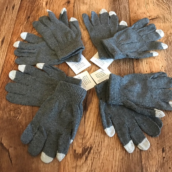 Wholesale Gloves Touchscreen Winter Acrylic Gray - Picture 8 of 8